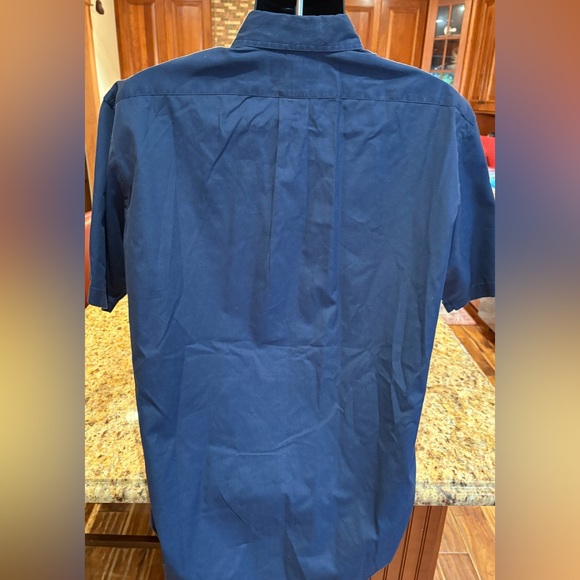 Polo Ralph Lauren Men's short sleeve shirt. Sharp navy‎ blue with logo. Large - Picture 6 of 6